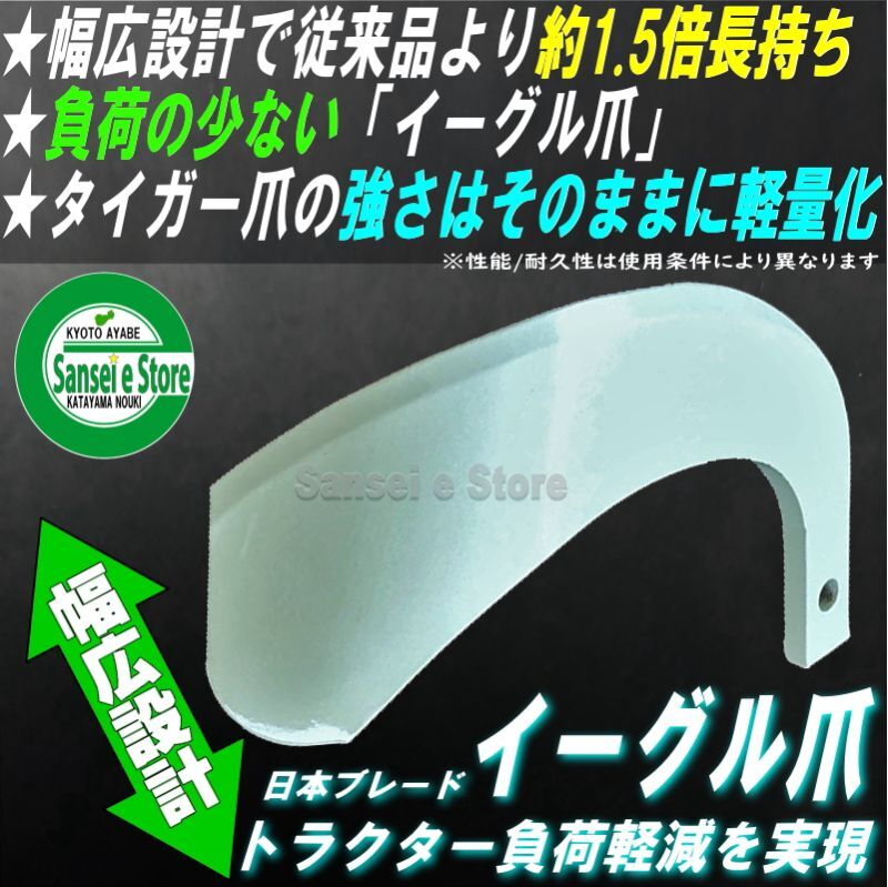 超激安 日本ブレード クボタ ゼット爪42本 1-126-7ZZ
